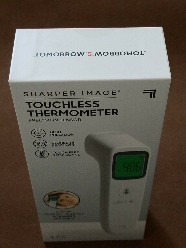 SHARPER IMAGE Digital TOUCHLESS Smart Forehead THERMOMETER