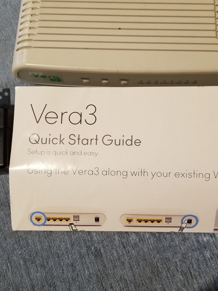 MiCasaVerde Vera 3 Home Automation Gateway Built in Wireless Access Point Used
