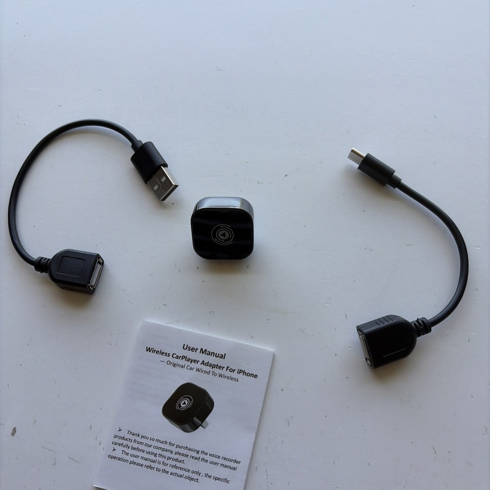 2025 Upgraded Wireless Carplay Adapter for iPhone, Plug&Play Auto-Connected