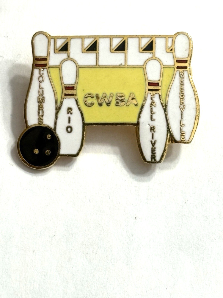 Columbus Rio Fall River Reeseville CWBA Bowling Lapel Pin