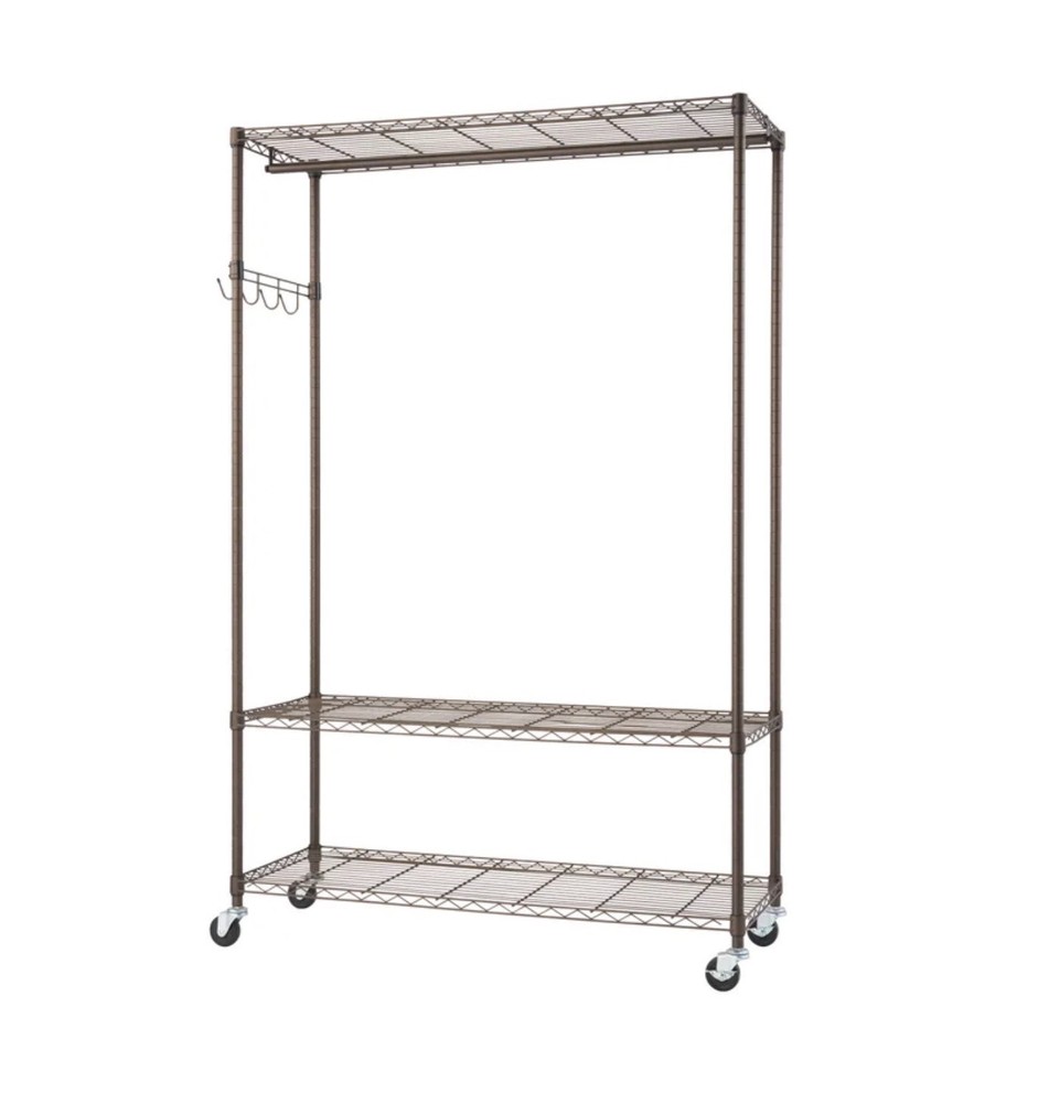TRINITY Bronze Rolling Garment Rack *FREE SHIPPING*