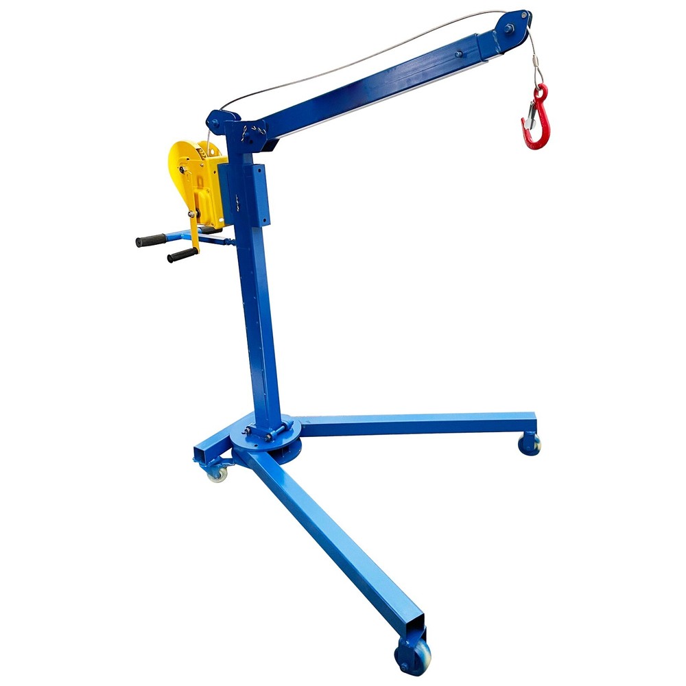Folding Elevator 1100LBS Hand Lift Crane Hoist Winch