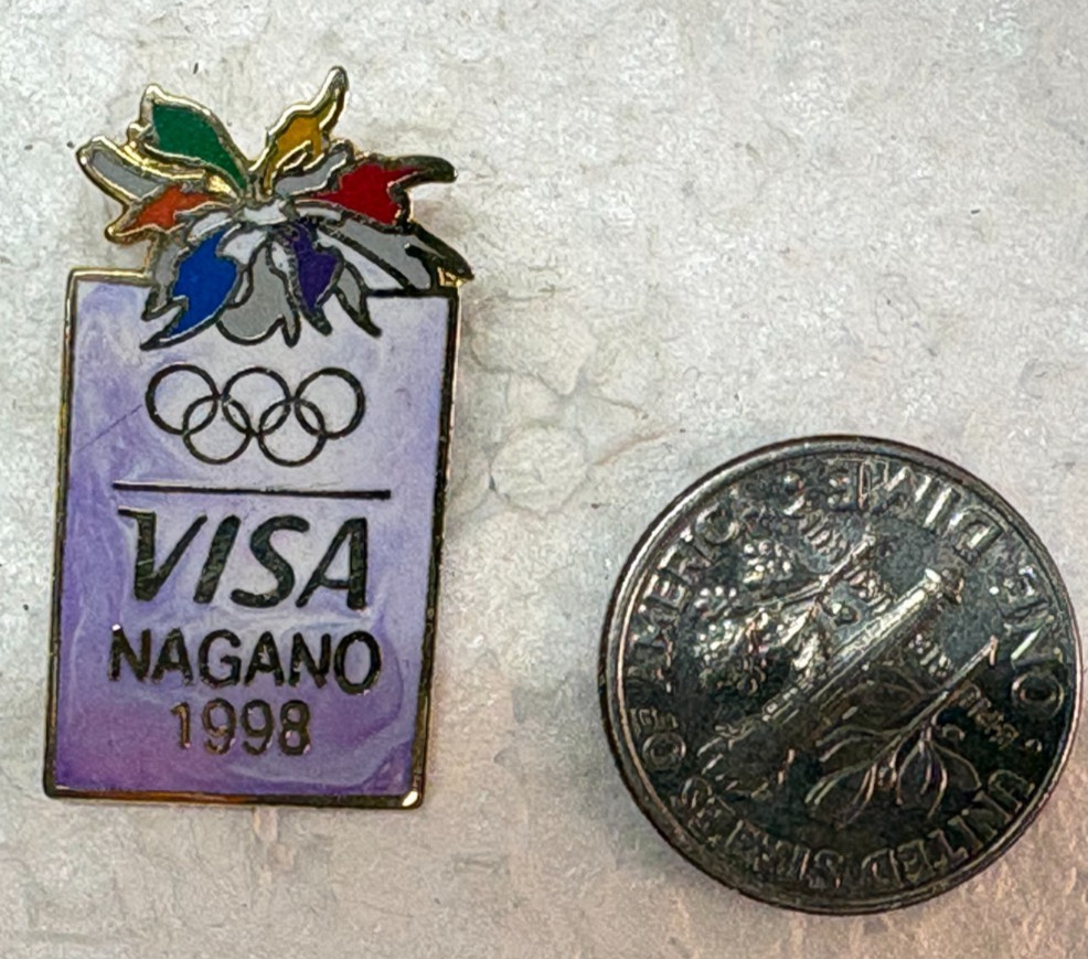 Visa Nagano 1998 Olympic Lapel Pin- TB
