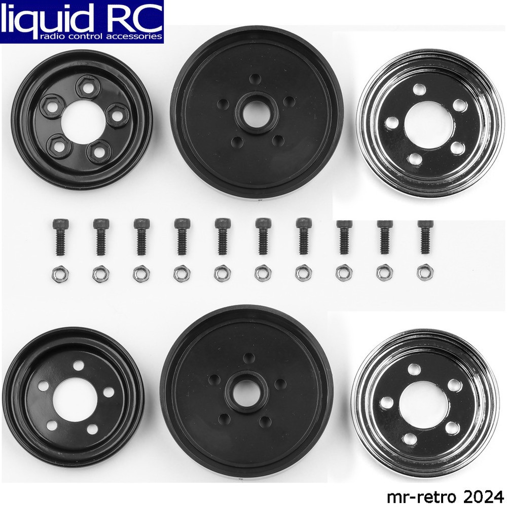 Associated 6395 RC10 Jay Halsey Chrome Front Wheels