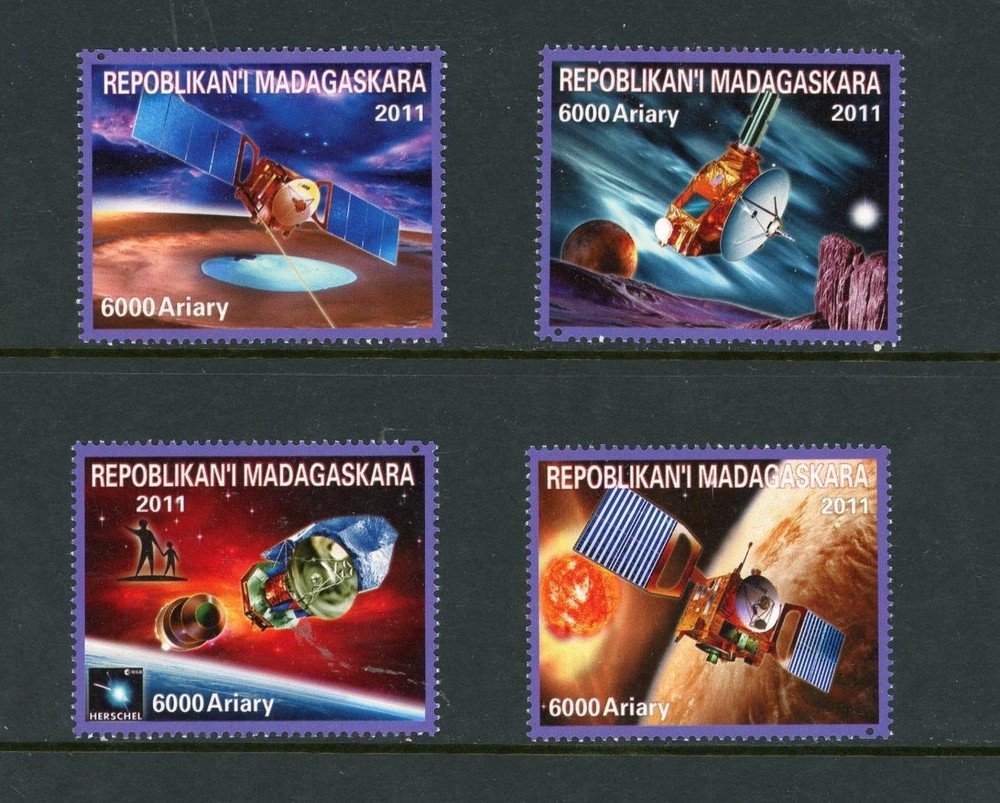 Madagascar 2011  Space 4 values MNH
