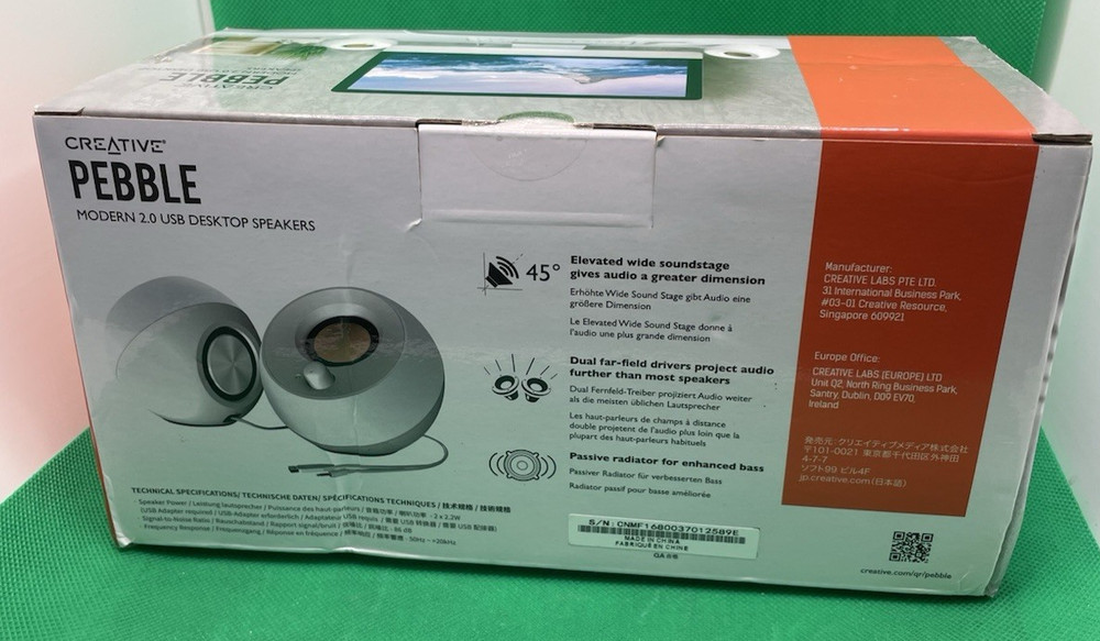 Pebble Modern 2.0 USB Desktop Speakers