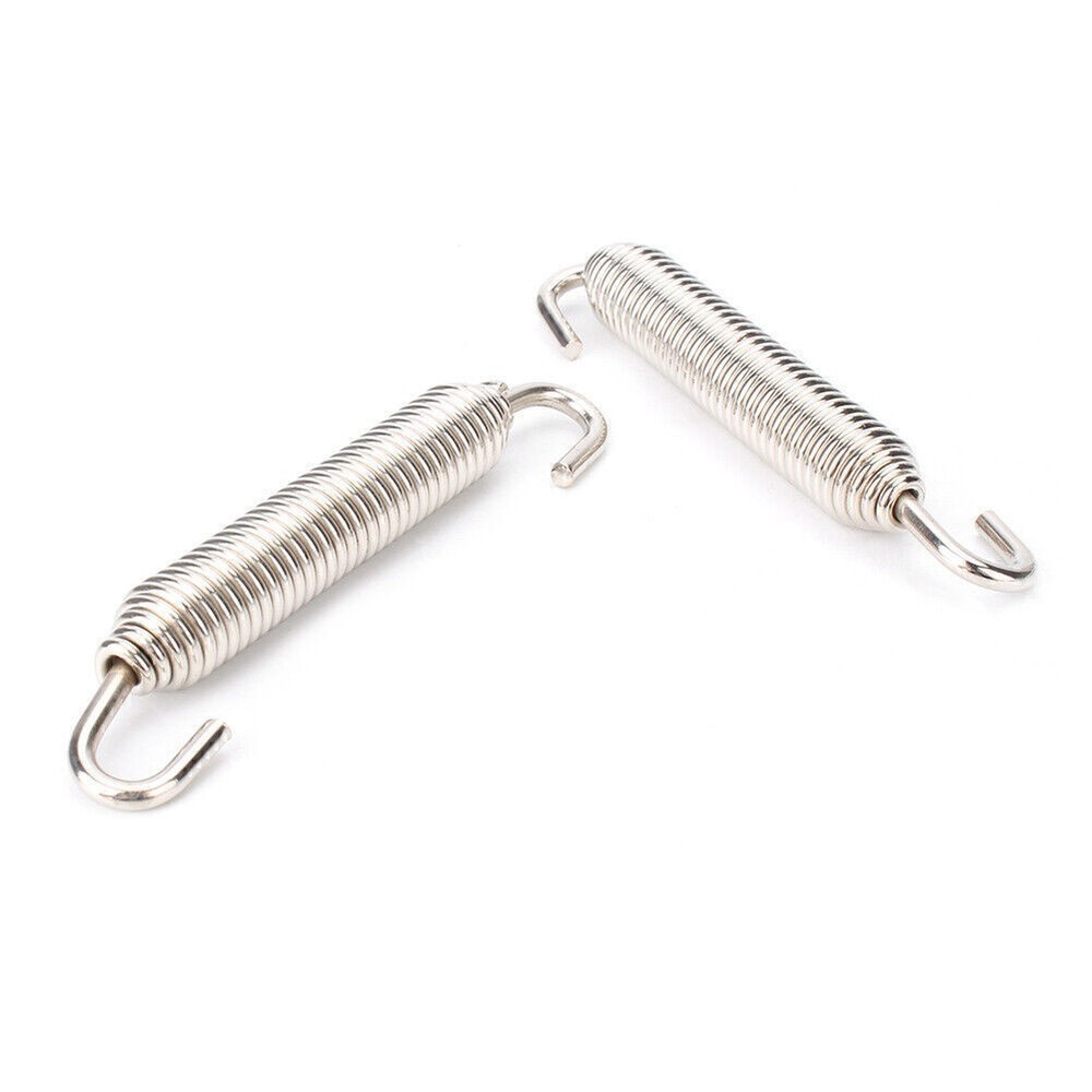 4x 83mm Long Stainless Header Exhaust Springs Silver Universal