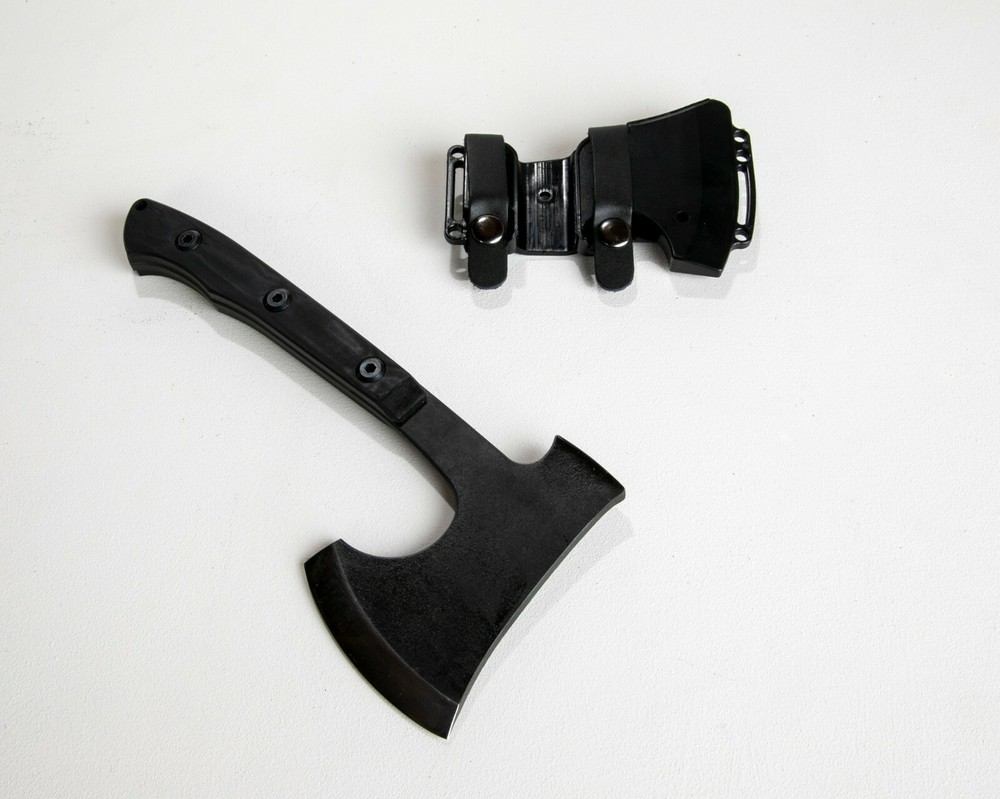 12” APOC Hundr Survival Tactical Bearded Pack Axe Hatchet + MOLLE Sheath Sharp