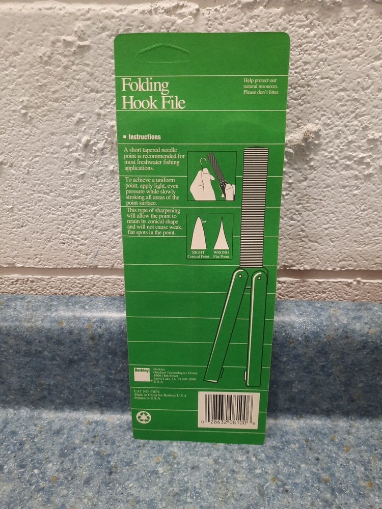 Berkley Folding Hook File Hook Sharpener FHF4 Model