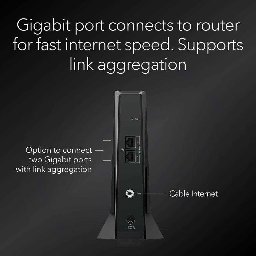 NETGEAR Nighthawk DOCSIS 3.1 Mid/high-Split Cable Modem (CM2500) Refurbished