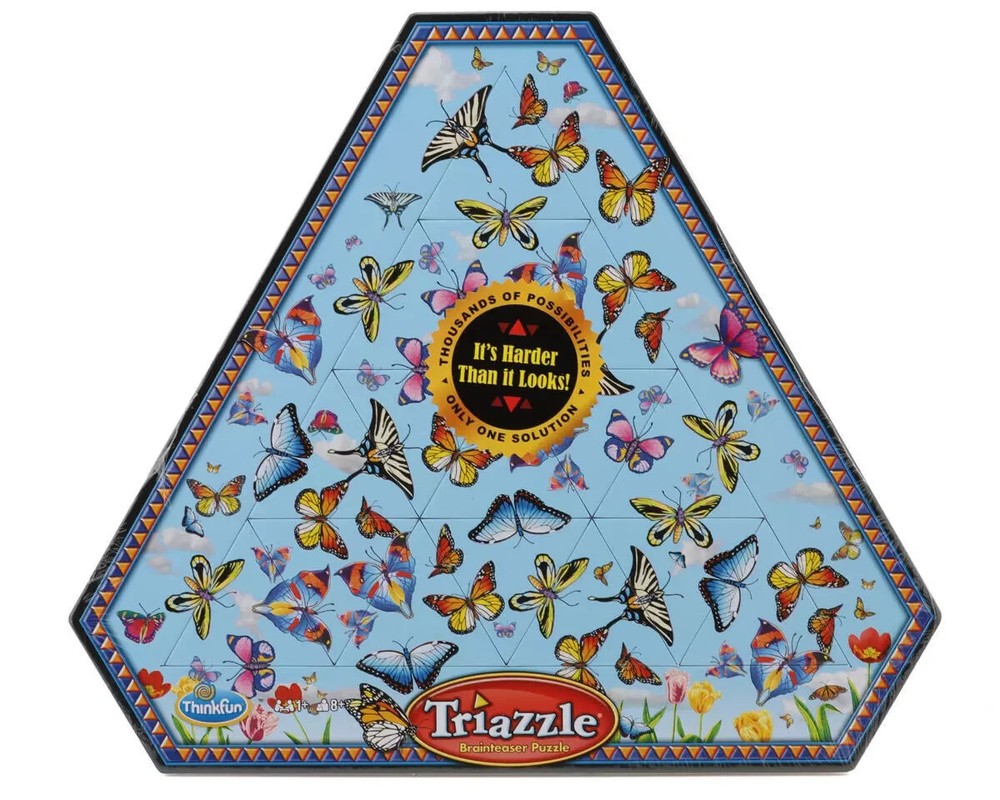 Think Fun Triazzle Picture Brain Puzzle Multi-Pack -Frog-Dolphin Memory