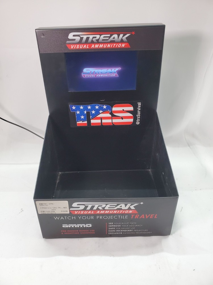 Streak Ammunition Display Box for Storefront