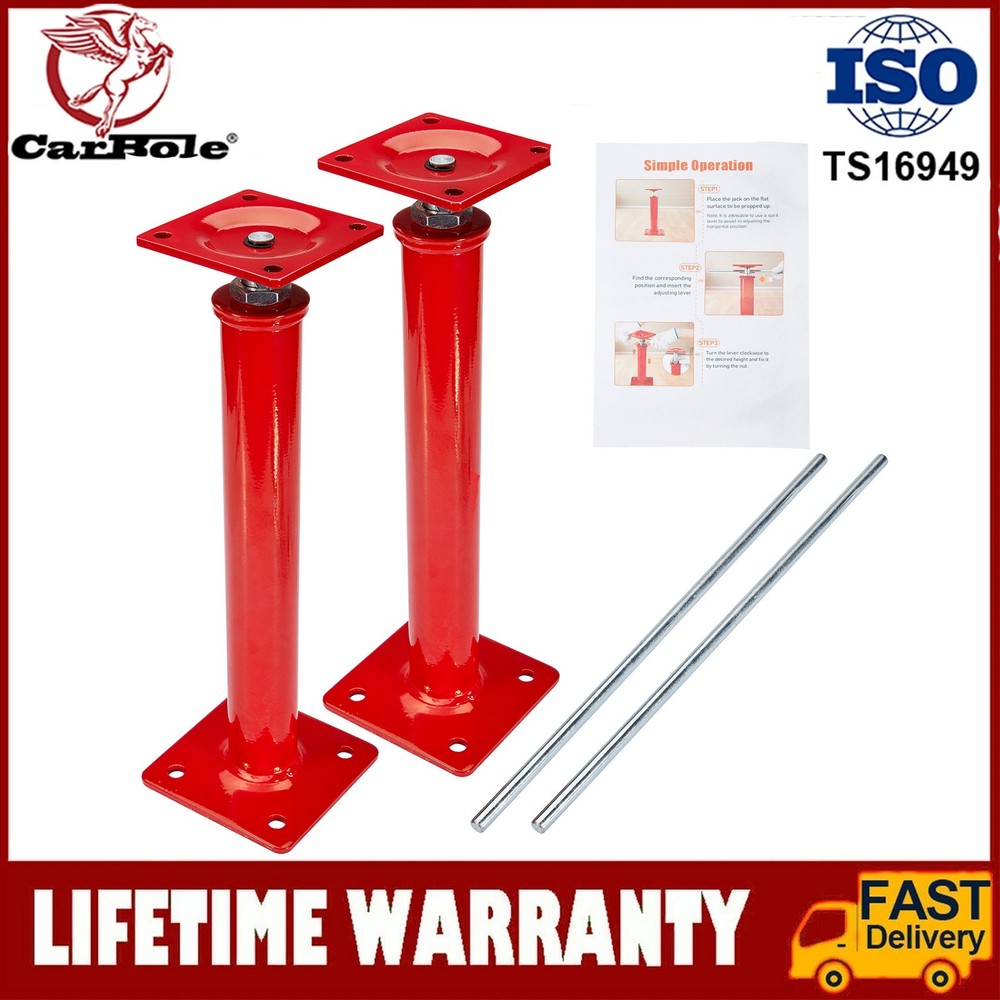 2-Packs 16" -21" Universal Adjustable House Jacks Kit for Cellar Ceiling