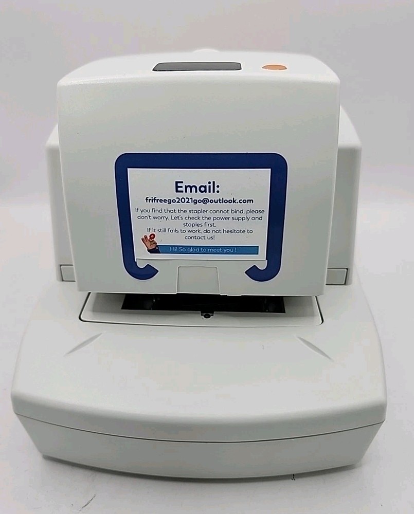 NEW Frifreego Upgrade Electric Stapler 65 Sheets Cap. Binding Speed & Margin...