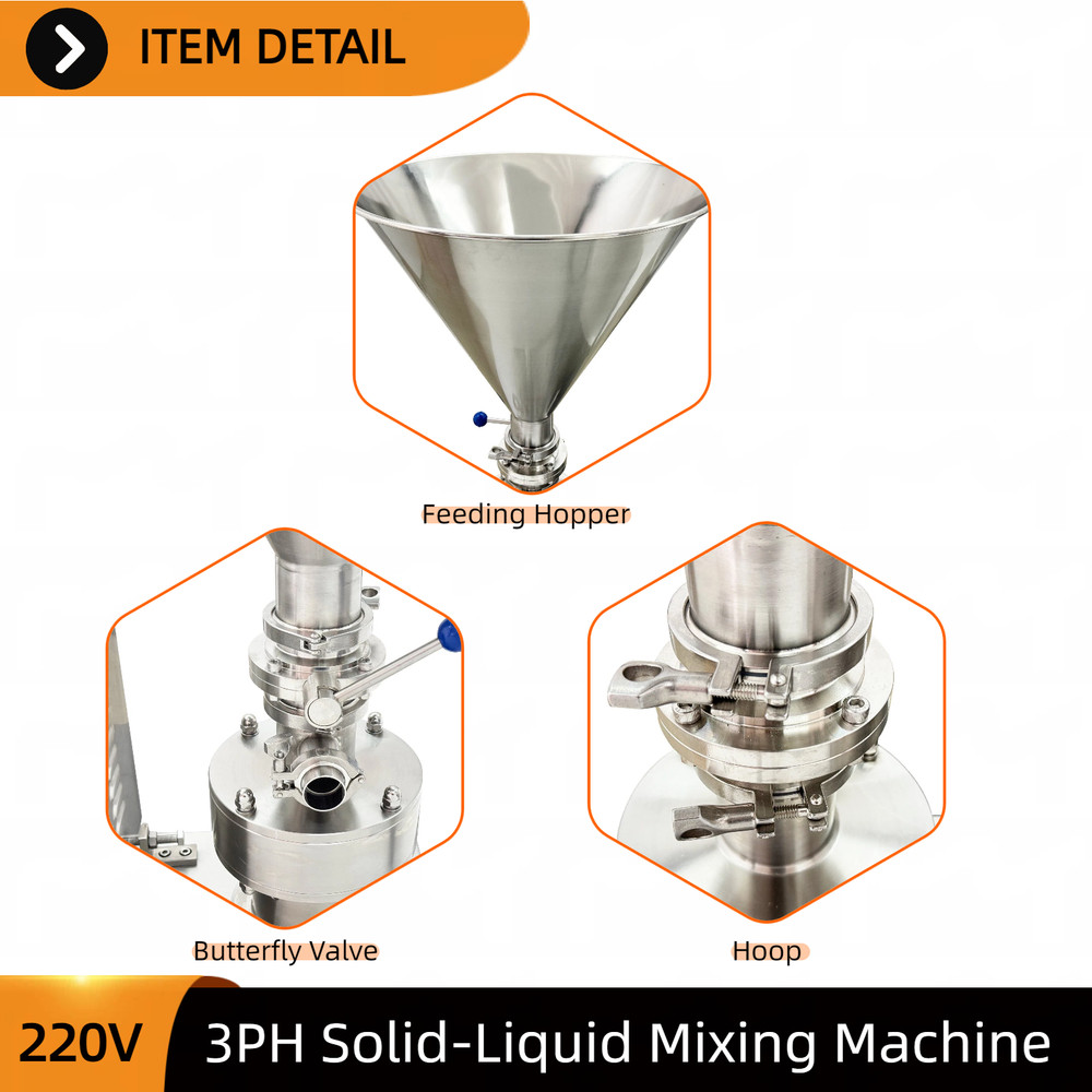 Solid-Liquid Material Mixer 220V 3-Phase for Industrial & Lab Blending Machine