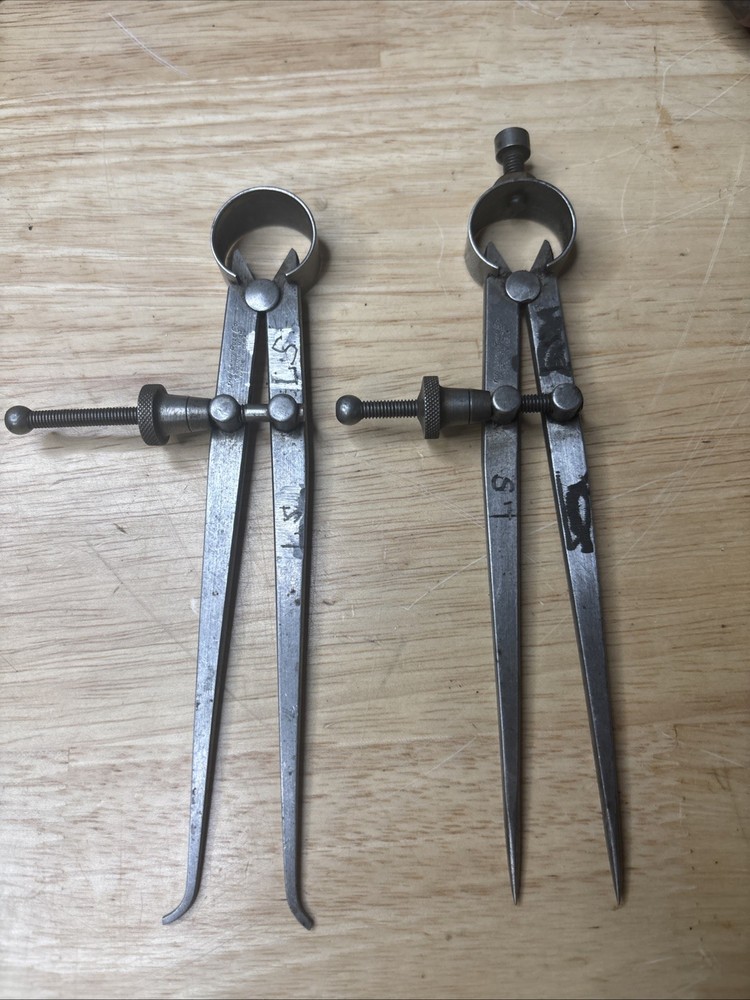 The Lufkin Rule Co., Spring Jointed, Inside Calipers, Precision Measuring Tools