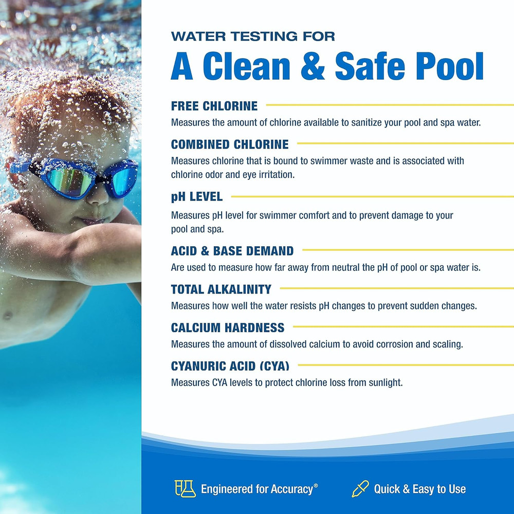 Service Complete Pool Water Test Kit K-2006C