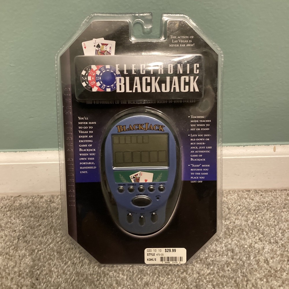 Electronic Black Jack Handheld Game, Excalibur Electronics NEW