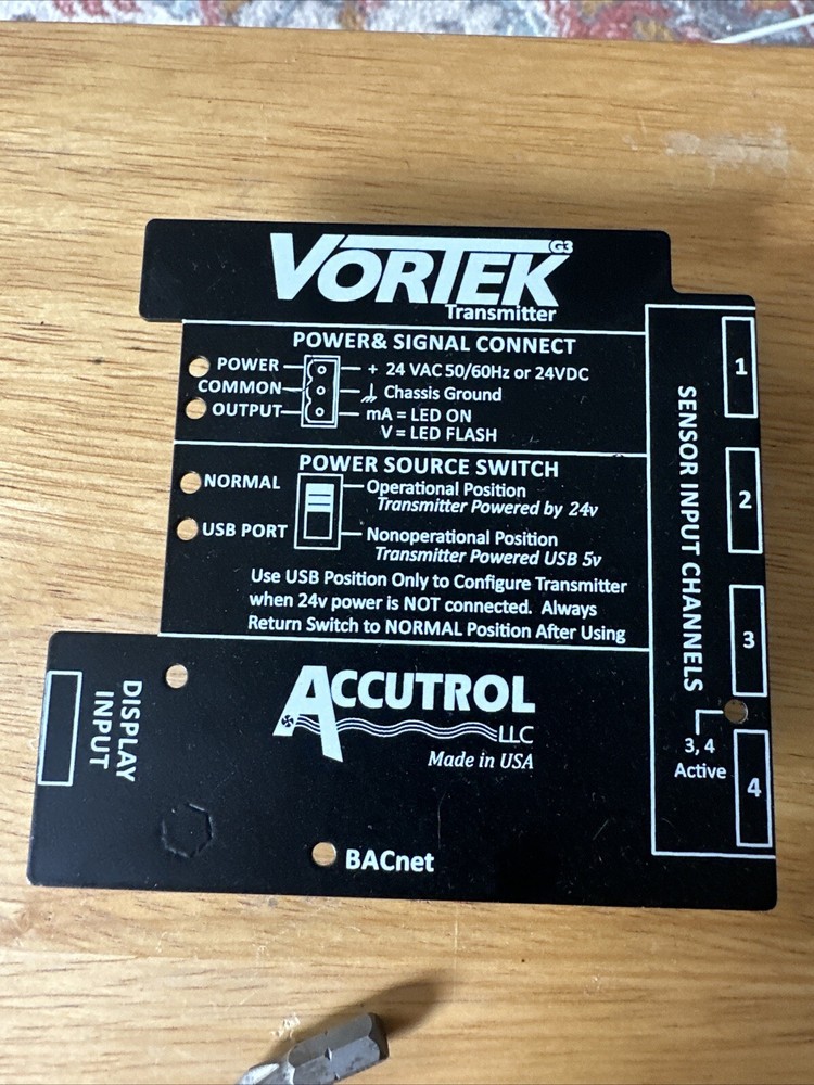 ACCUTROL LLC vortek Transmitter