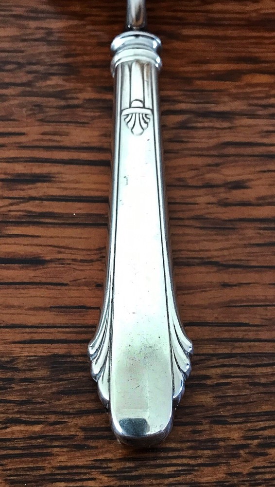 Beautiful Vintage Silver? Handle Pie/Cake Server - Stainless - 10”