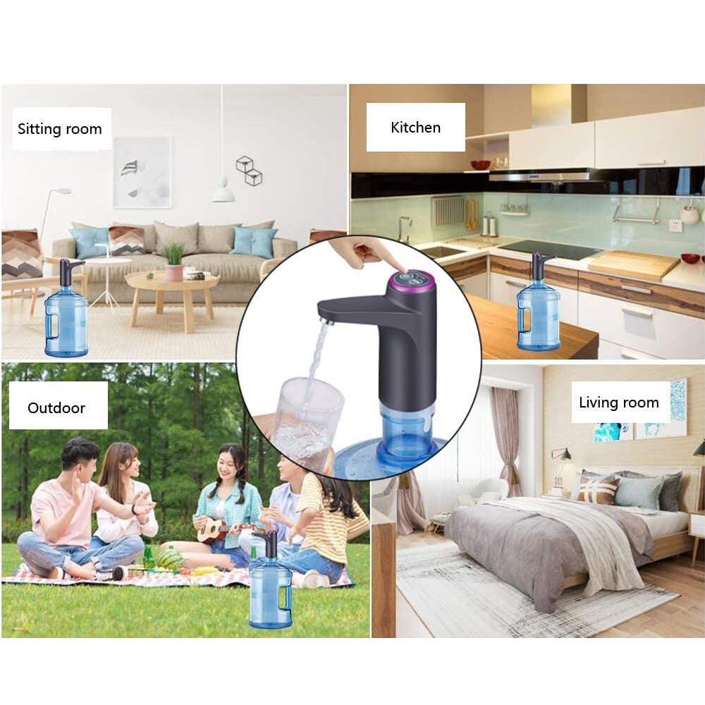 Water Bottle Switch Pump Electric Automatic Universal Jug Dispenser 5 Gallon USB