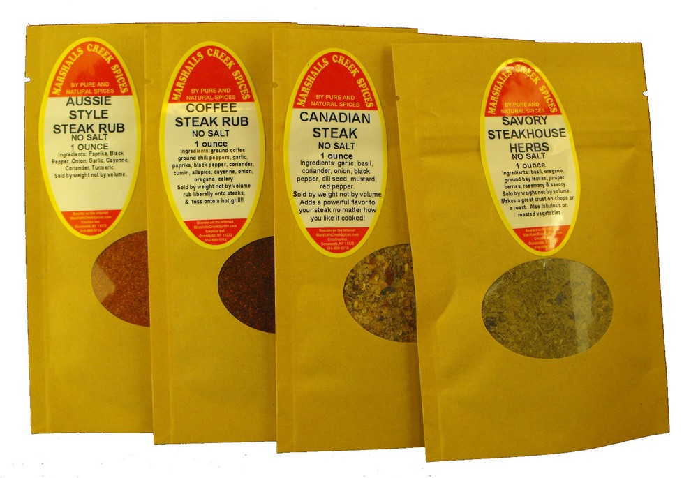 Marshalls Creek Spices Sample Pack - Steak & Beef Lovers Blends, No Salt