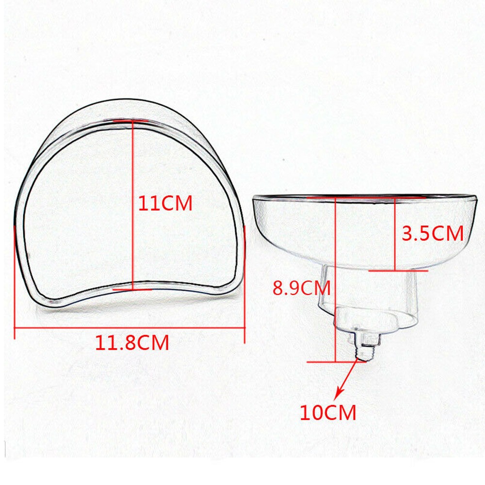 Black Inner Fairing Rearview Side Mirrors For Harley Electra Glide Standard FLHT