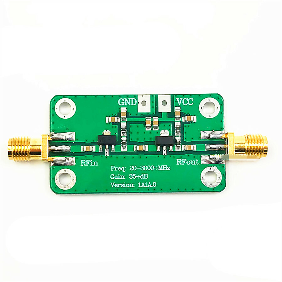 Low noise RF amplifier 20-3000 MHz  Gain 35dB