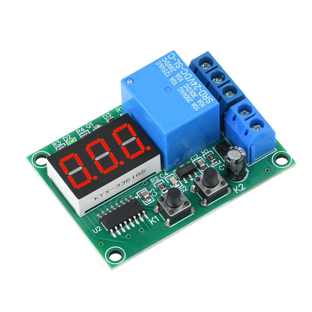 DC 12V 24V Multifunction LED Digital Time Delay Relay Cycle Timer Module Switch