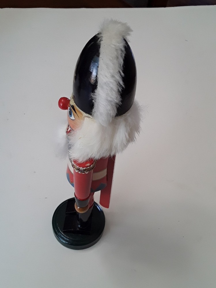 10.5” Santa’s Workbench Nutcracker Red Solider Wood Christmas Decor