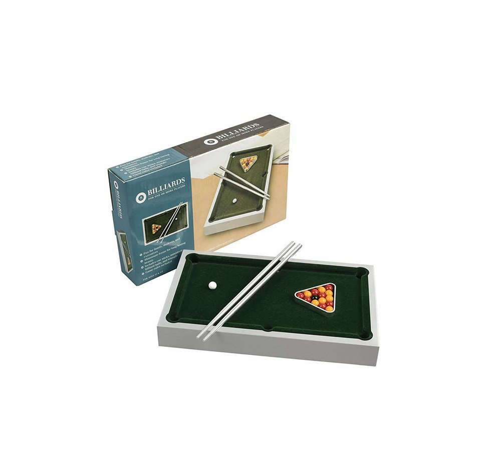 TOP 10" Pool Tabletop Set - Miniature Billiard Game, by C&H Solutions