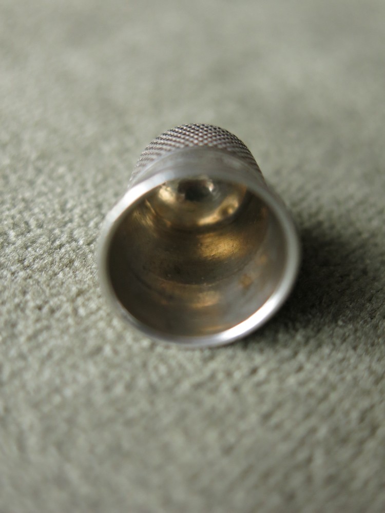 Antique Victorian Solid Silver Thimble Charles Horner Size 9 Chester 1898