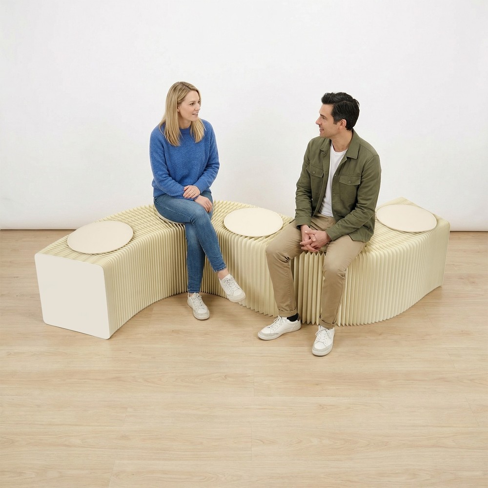 Foldable Shoe Changing Stool, Heavy-duty Folding Craft Bench With Cushion