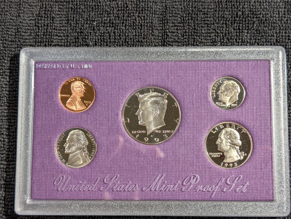 1993 US Proof set OGP COA