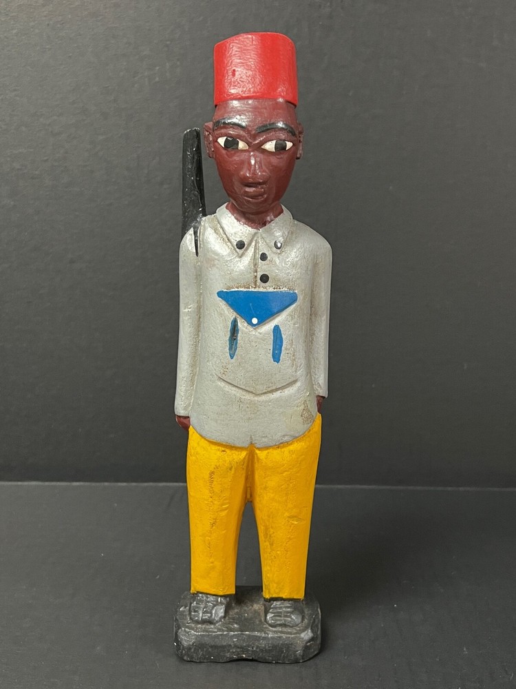 AFRICAN ART COLONIAL STATUE