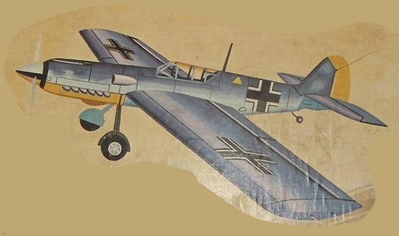 Model Airplane Plans (UC): Midwest Me-109 Messerschmidt 48" Profile for .29 -.40