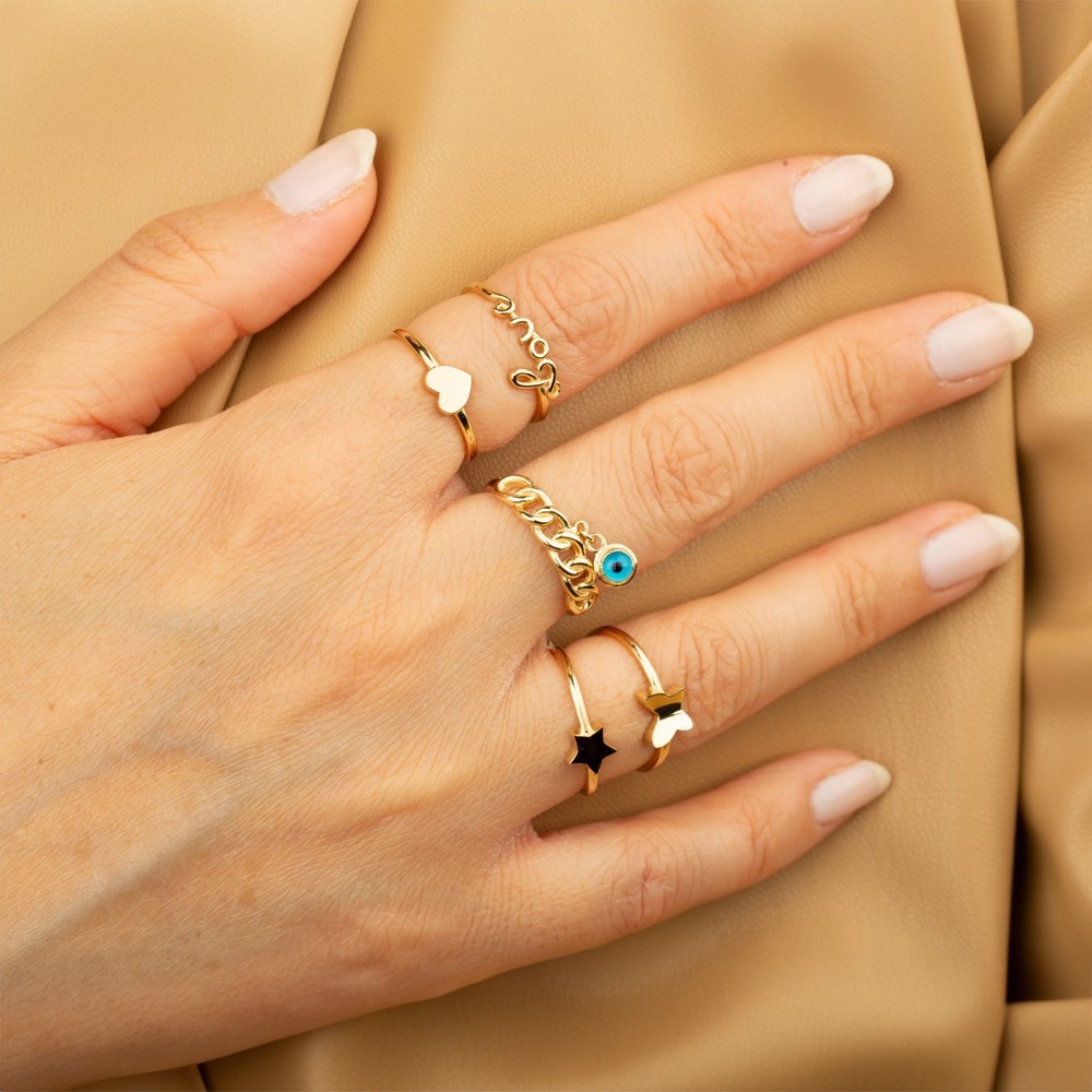 14K Solid Gold Rabbit Ring
