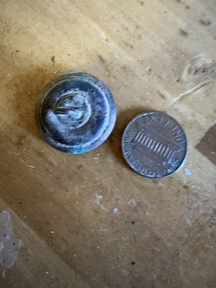 1910 Military Eagle Brass Button WW1 Coat Button