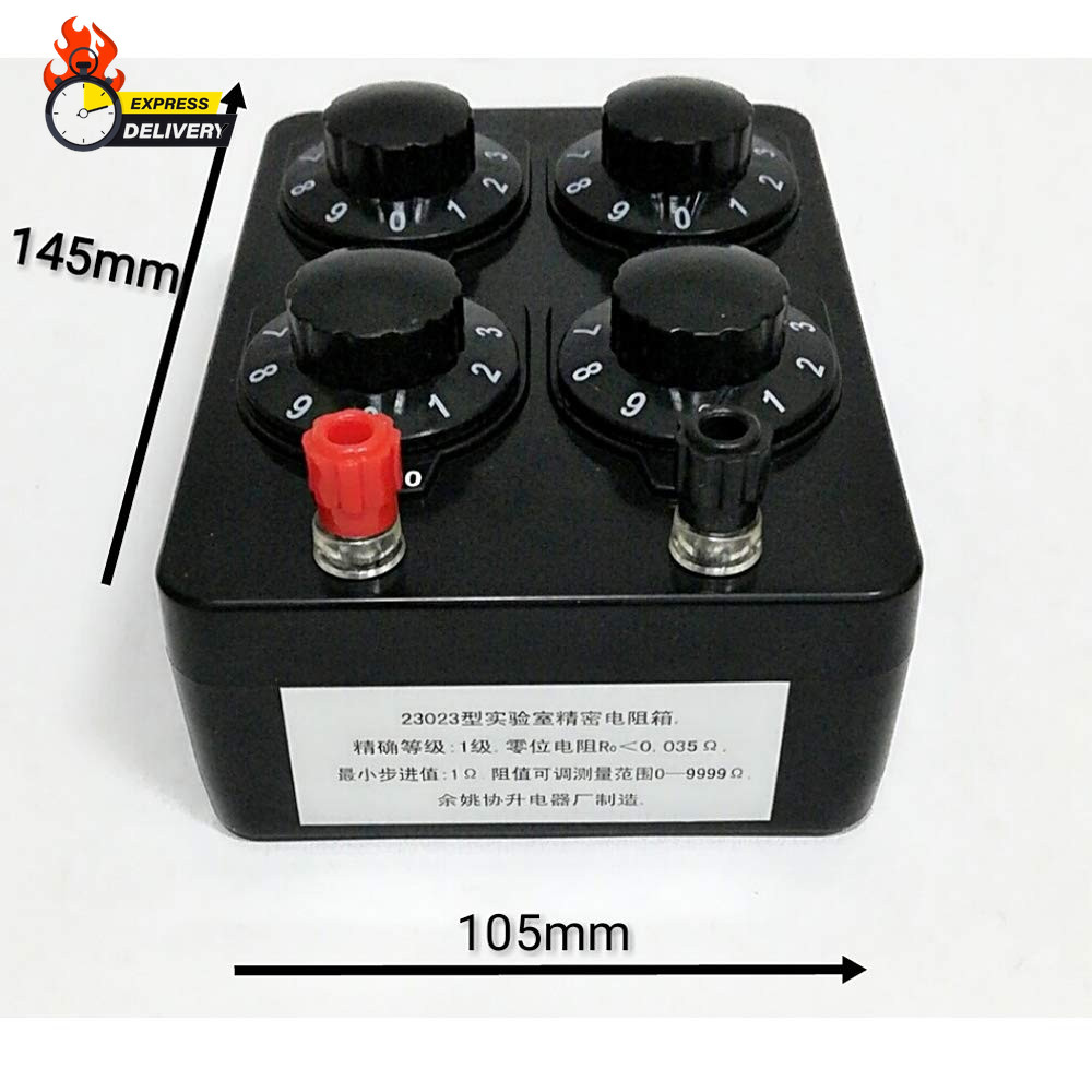 1Pcs 0-9999 Ohm Simple Resistance Box Precision Variable Resistor for Physical E