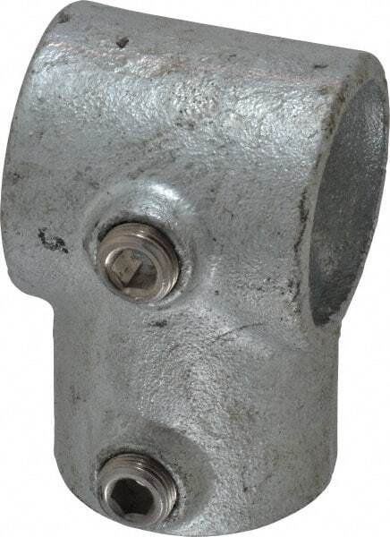 PRO-SAFE Galvanized Pipe Rail Fitting: Single Socket Tee for 1-1/2" Pipe