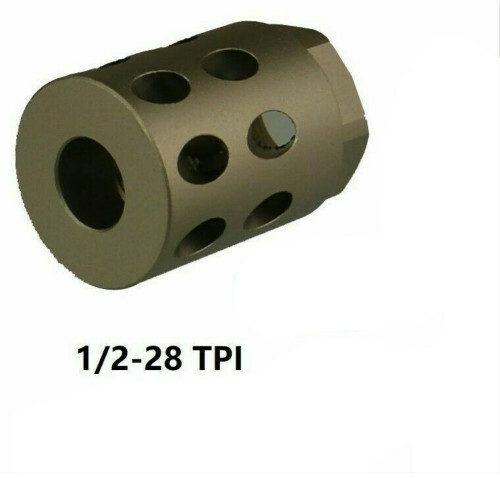 Ruger 1022 10/22 1/2''x28 TPI Thread Muzzle Brake Compensator Anodized Color