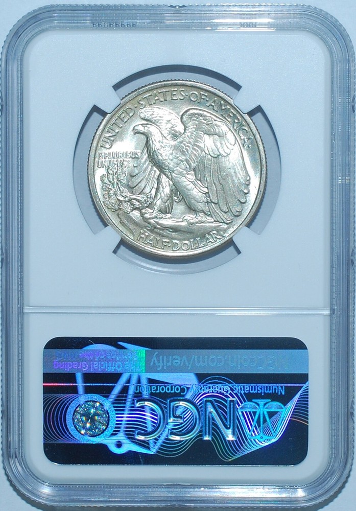 1937 NGC MS67 Walking Liberty Half Dollar
