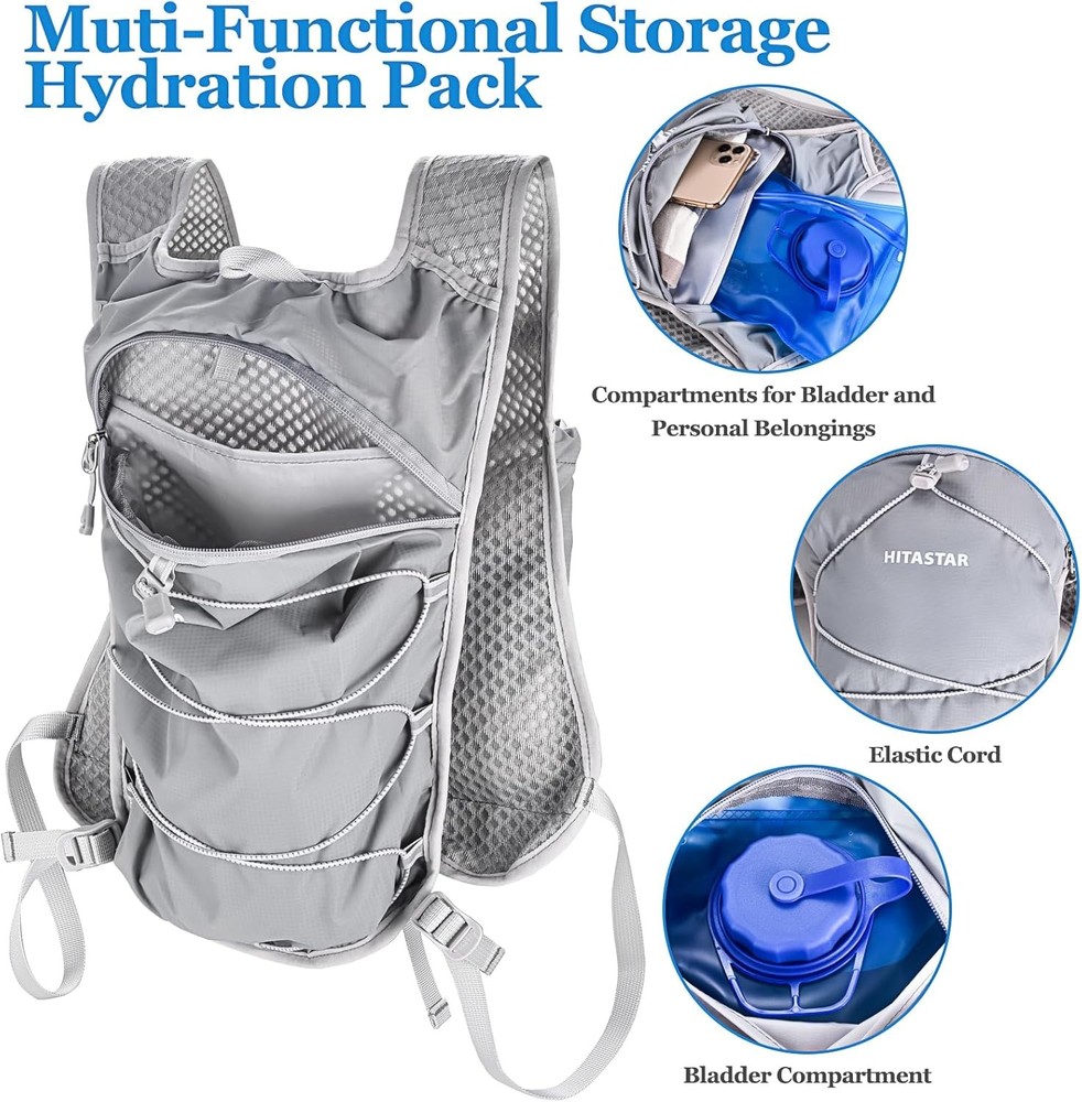 Hydration Backpack with 2L Hydration Bladder Lightweight Water Backpack Climbing