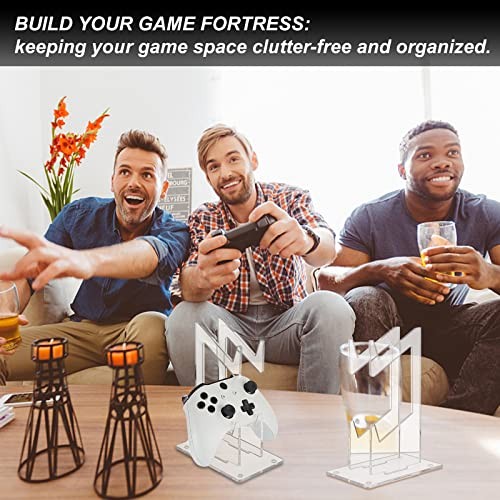 Universal Dual Controller Holder, Transparent Acrylic Game Controller Display