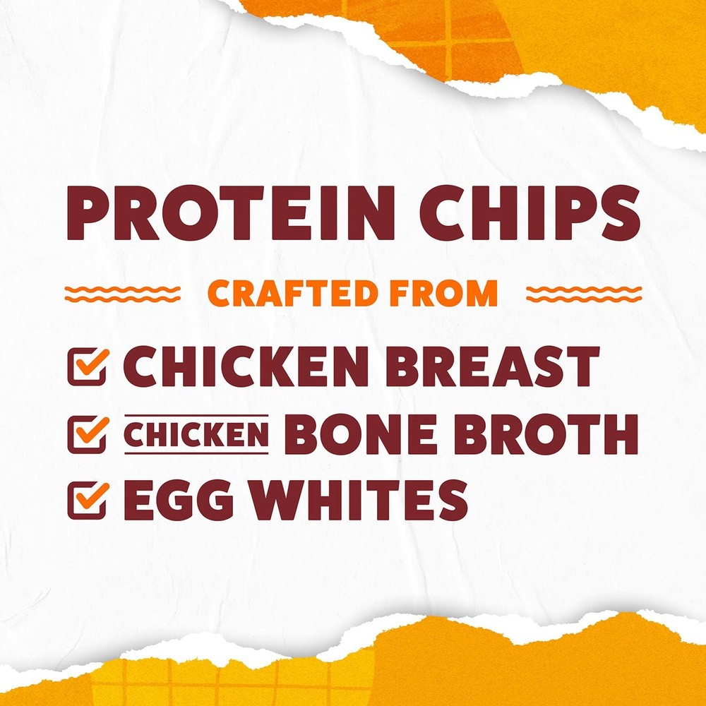 WILDE Chicken & Waffles Protein Chips, Thin and Crispy, High Protein, Keto, M...