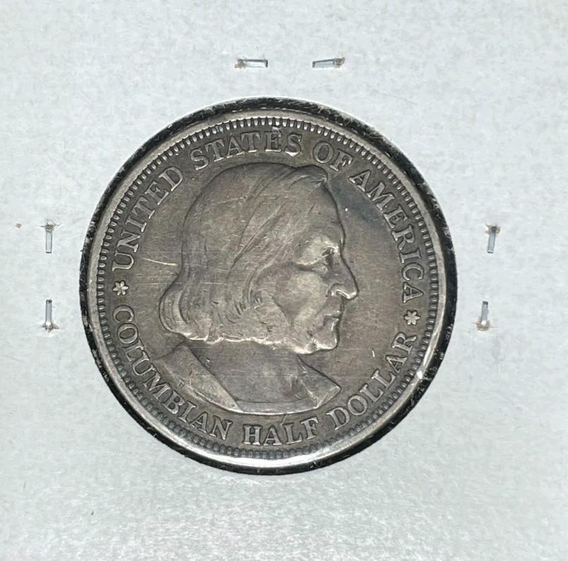 1892 EXPO COMMEMORATIVE SILVER HALF DOLLAR~~NICE COIN~REF#1