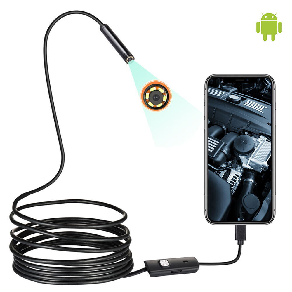 USB Type C Endoscope Borescope Snake Inspection Camera 3 in 1 for Phone Android