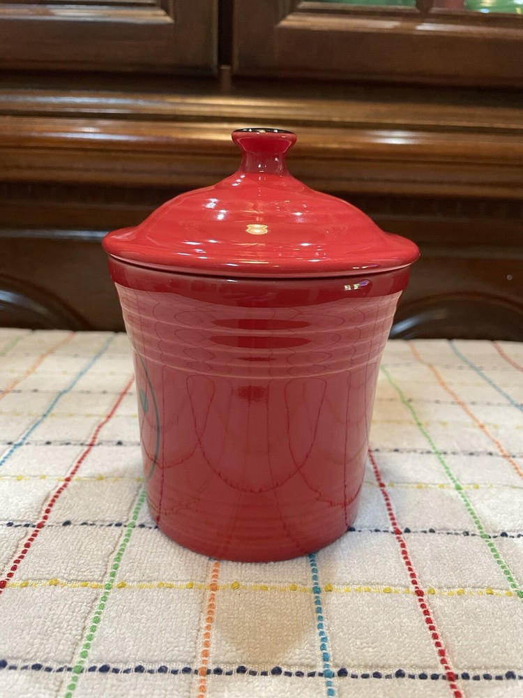 Fiesta Jam Jar Ladybug Pristine With Lid FTCCO New Utility First Quality 14 Oz