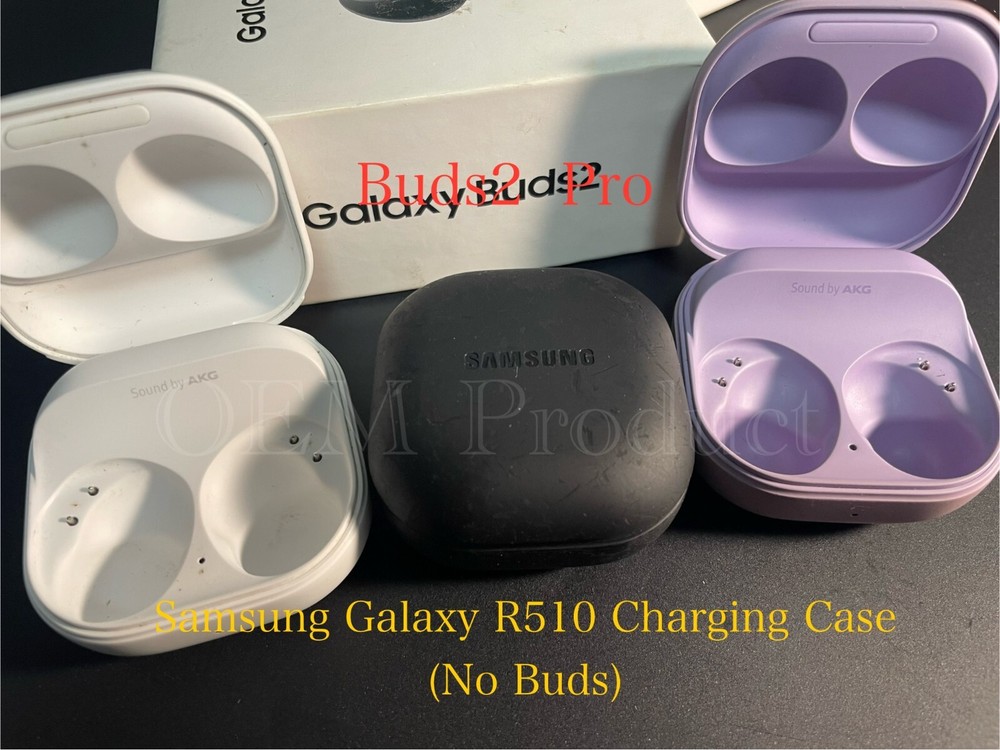 Original Samsung Buds2 PRO SM-R510 Replacement Charging Case or Buds  --USED