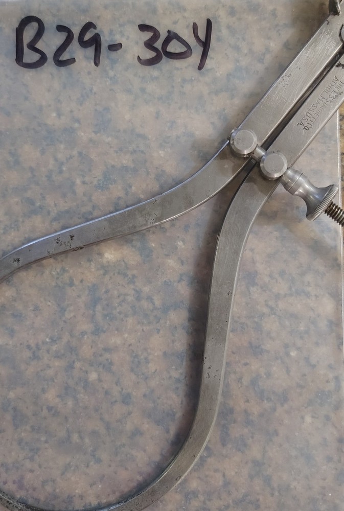 🗽 VINTAGE STARRETT TOOL 6" OD CALIPER